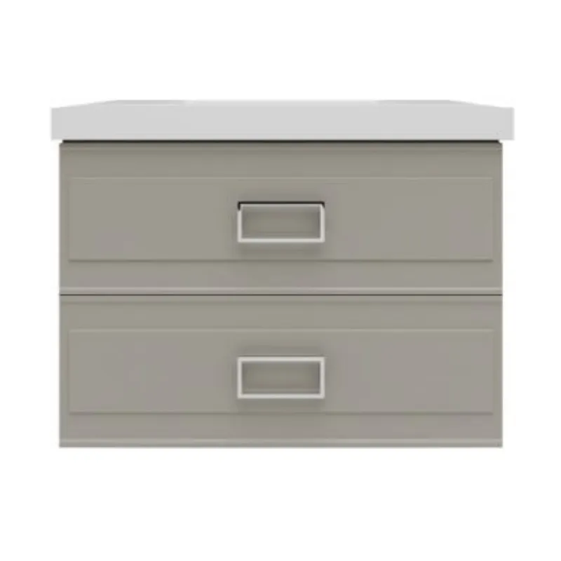 Тумба под раковину подвесная La Fenice Cubo TWIN FNC-01-CUB-C-100-2, бежевая