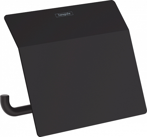 Держатель для туалетной бумаги с крышкой HANSGROHE AddStoris Чёрный матовый (41753670)