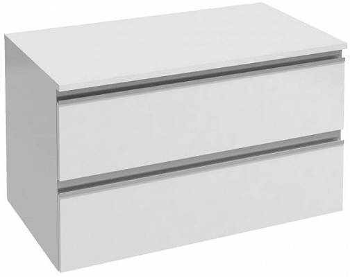 Шкаф подвесной Jacob Delafon Vox (80 см) (белый блестящий лак) (встр. ручки) (2 ящика)