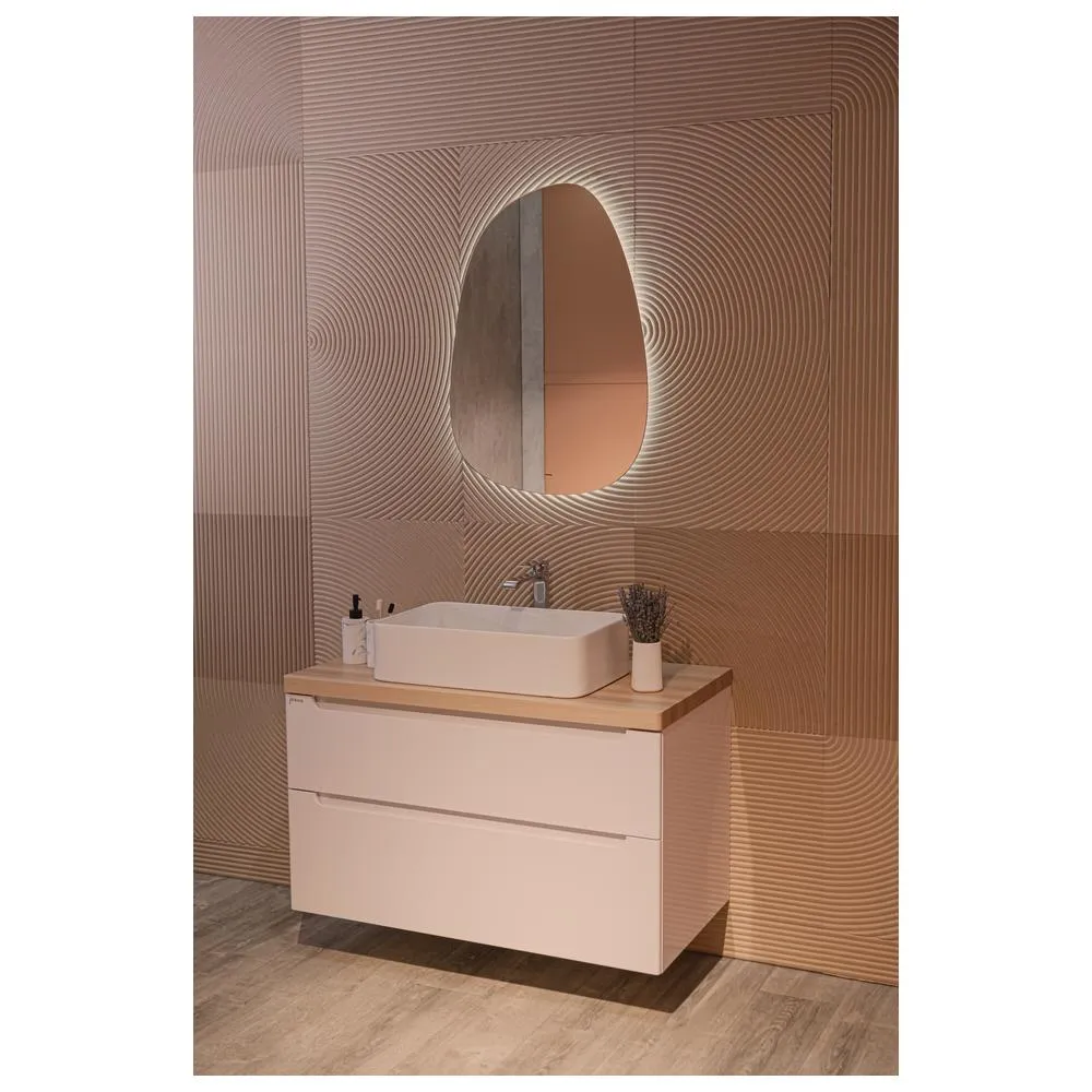 Зеркало Silver Mirrors Molecula-LiteТХ 569х796 (открытая подсветка, бесконтактный сенсор,тепл.холод.свет)