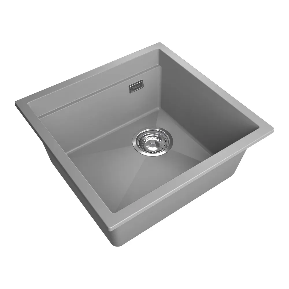 Кухонная мойка Rivelato LINO LN-454-R, серый металлик