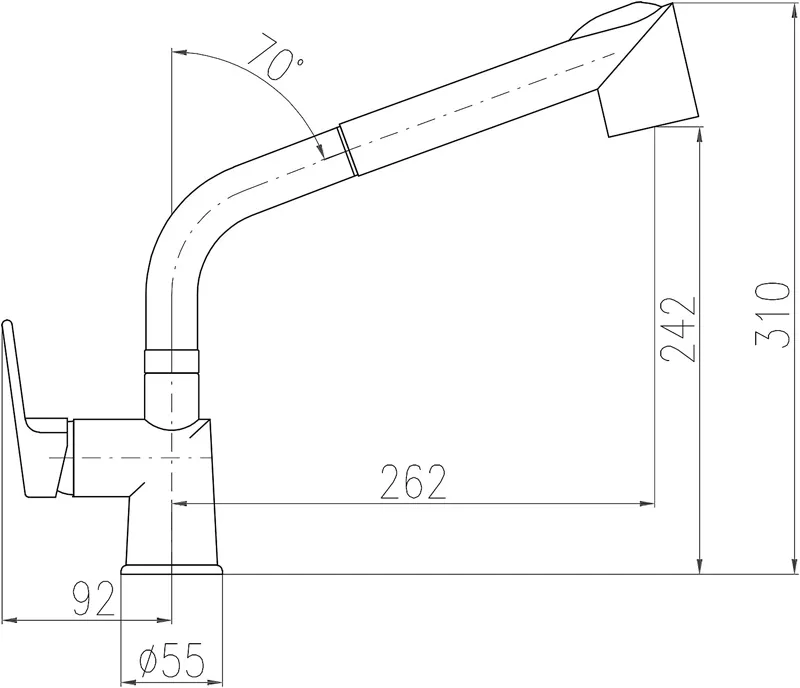 Смеситель для кухни Rav Slezak Colorado CO111.5CMAT