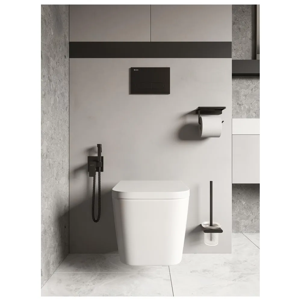 Гигиенический душ со смесителем встраиваемый Knotlor FHS02C1BL, черный