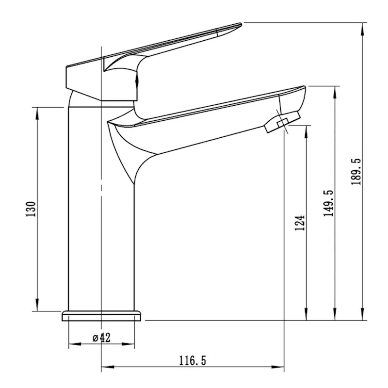 Смеситель для раковины Esko KZ26MW, белый