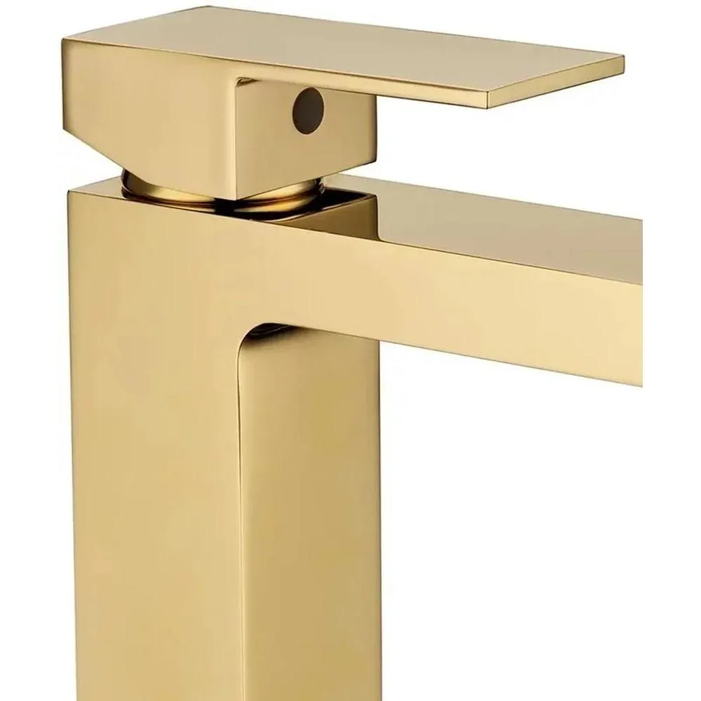 Смеситель для раковины Grocenberg GB2008GO, золото