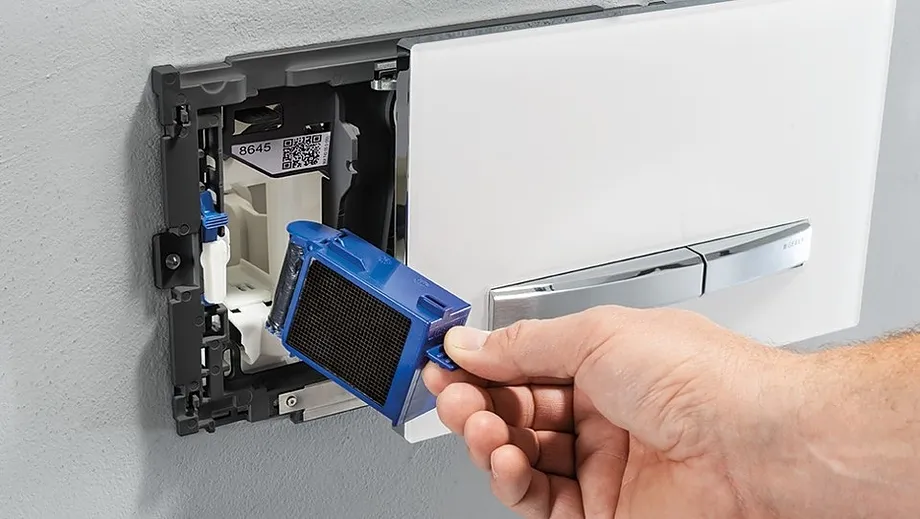 Шахта Geberit DuoFresh Stick (115.062.BZ.1) для опускания чистящих кубиков (антрацит)