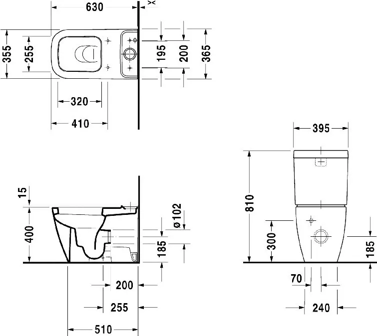 0934100005 Happy D.2 Бачок для всех унитазов, имеющих 6-литровый смыв, с механизмом двойного смыва,для подкл. снизу слева, хром, без крепления