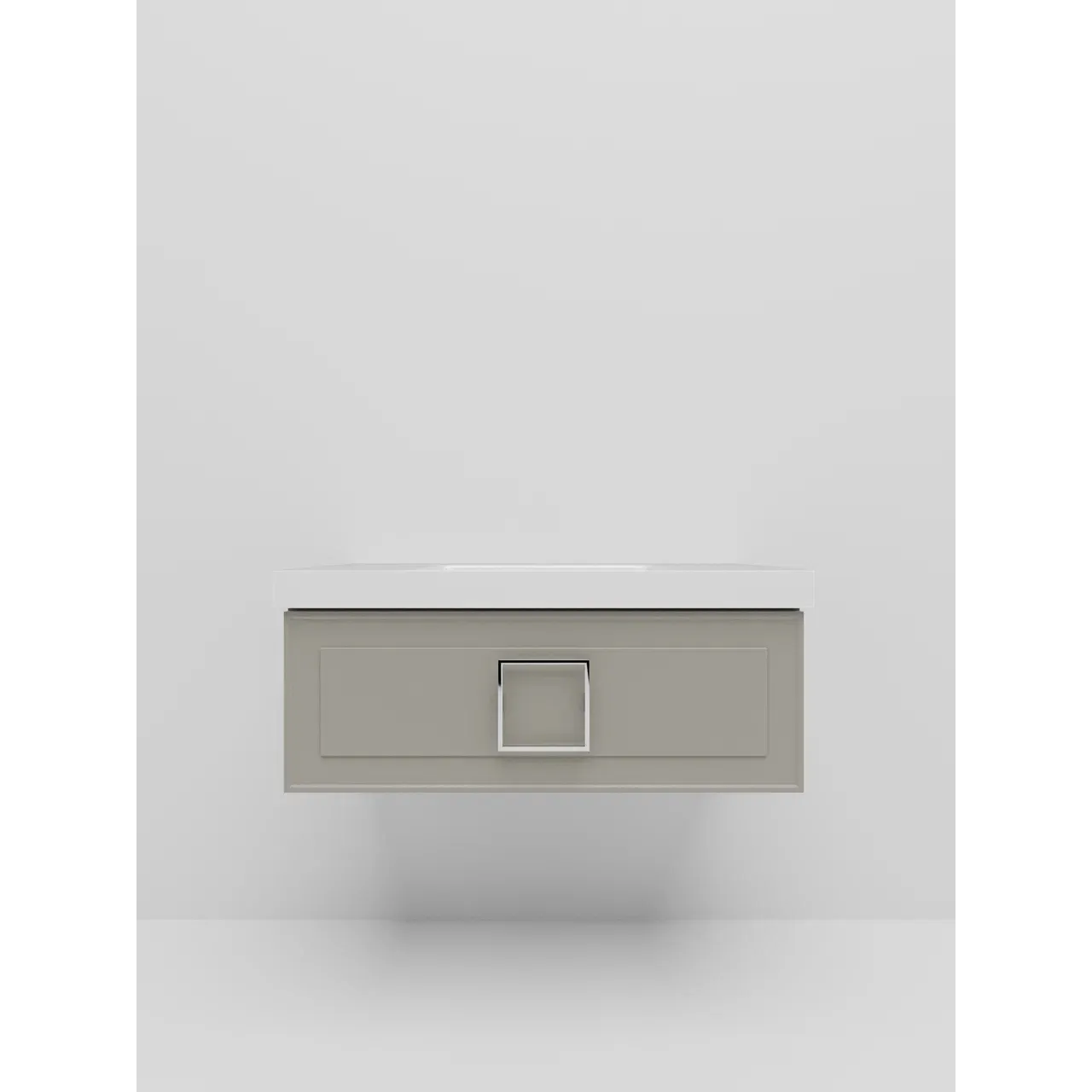 Тумба под раковину подвесная La Fenice Cubo FNC-01-CUB-C-100, бежевая