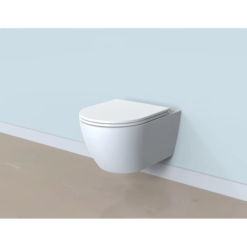 Унитаз подвесной SMARTFLOW URBAN безободковый с микролифтом, SMF812-WH, белый