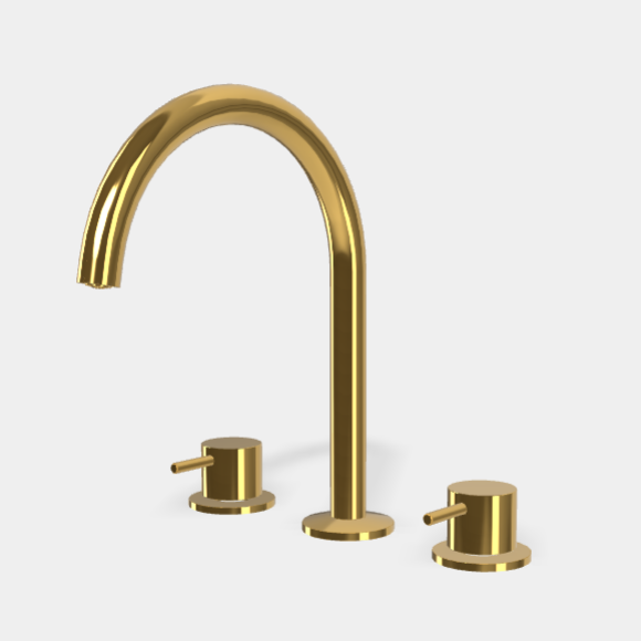 Смеситель для раковины Fima Carlo Frattini Spillo Up, золото (F3161OR)