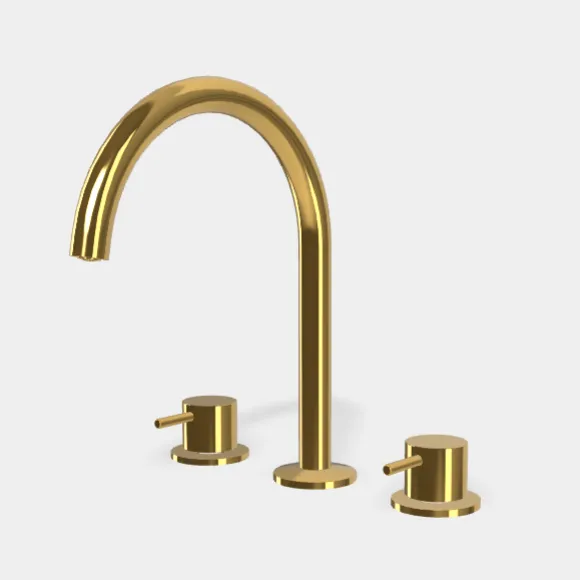 Смеситель для раковины Fima Carlo Frattini Spillo Up, золото (F3161OR)