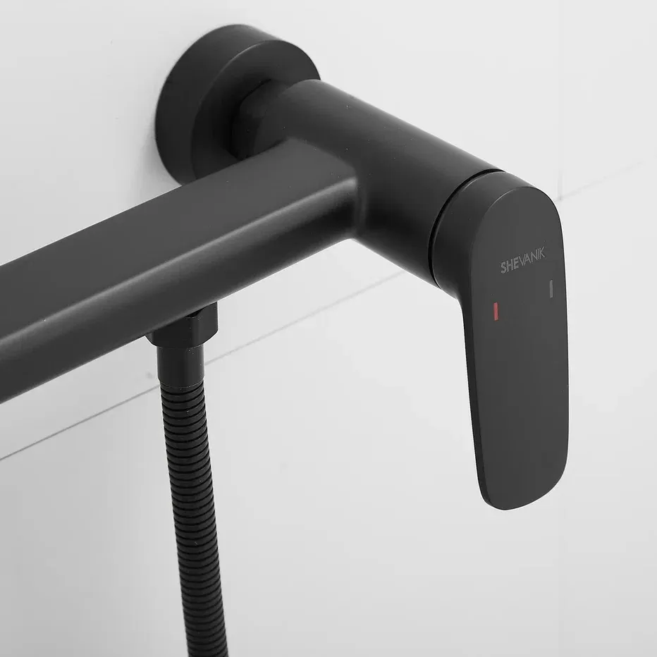 Гигиенический душ со смесителем Shevanik S8505H-1, черный