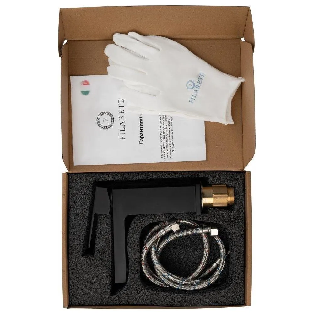 Смеситель для раковины FILARETE Fing FL5040BL, черный