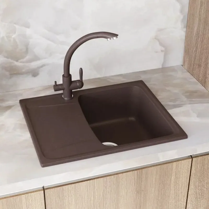 Смеситель для кухни Ulgran U-017-345, шоколад