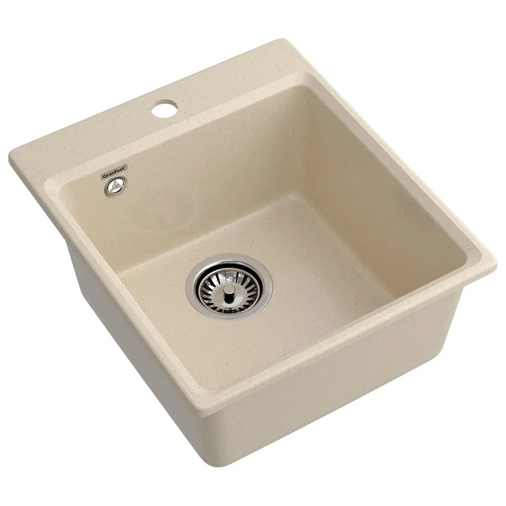Кухонная мойка GranFest GF-LV-420, кашемир