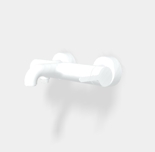 Смеситель для ванны и душа Fima Carlo Frattini Snap, белый матовый (F3114/1BS)