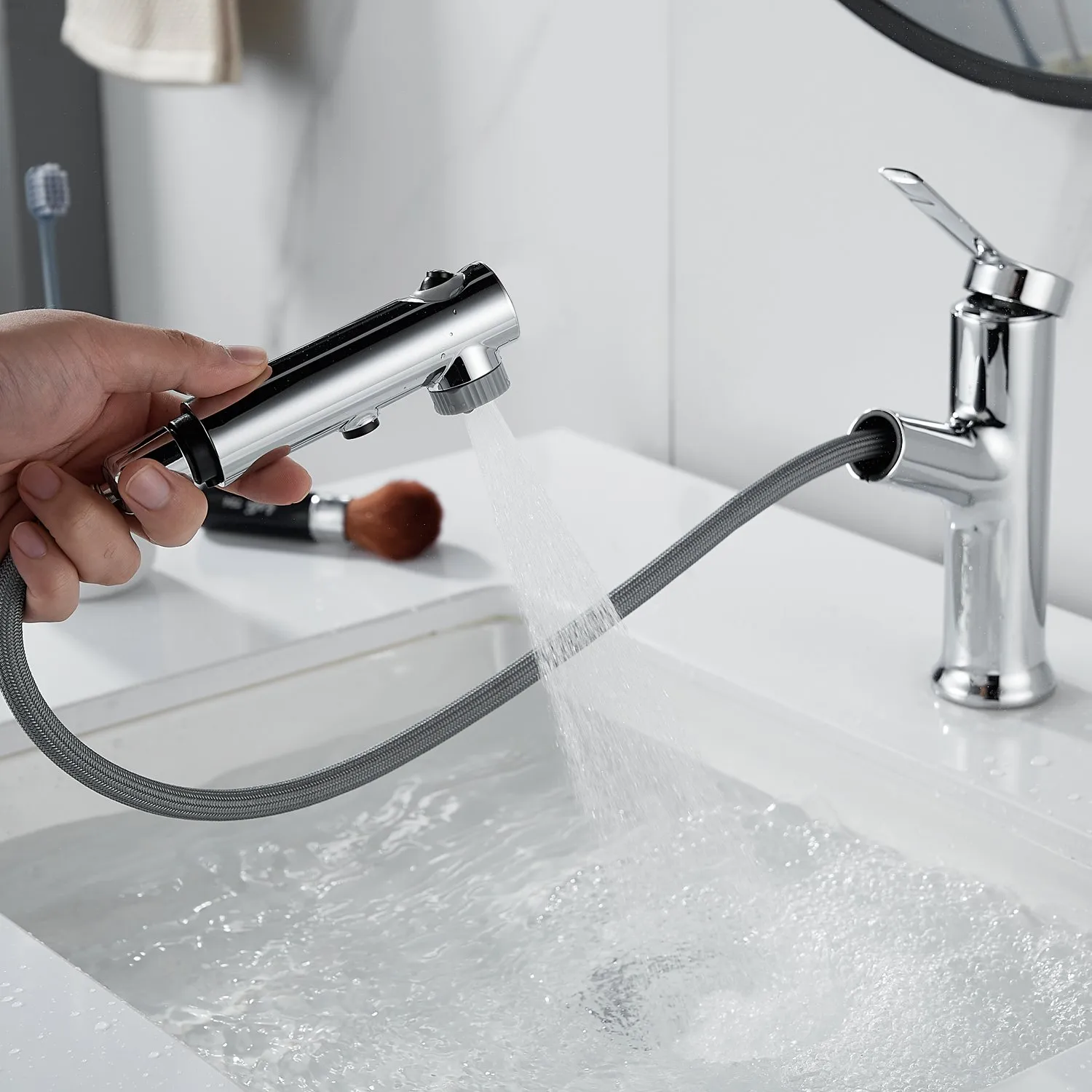 Смеситель для раковины многофункциональный Raffine F281, хром