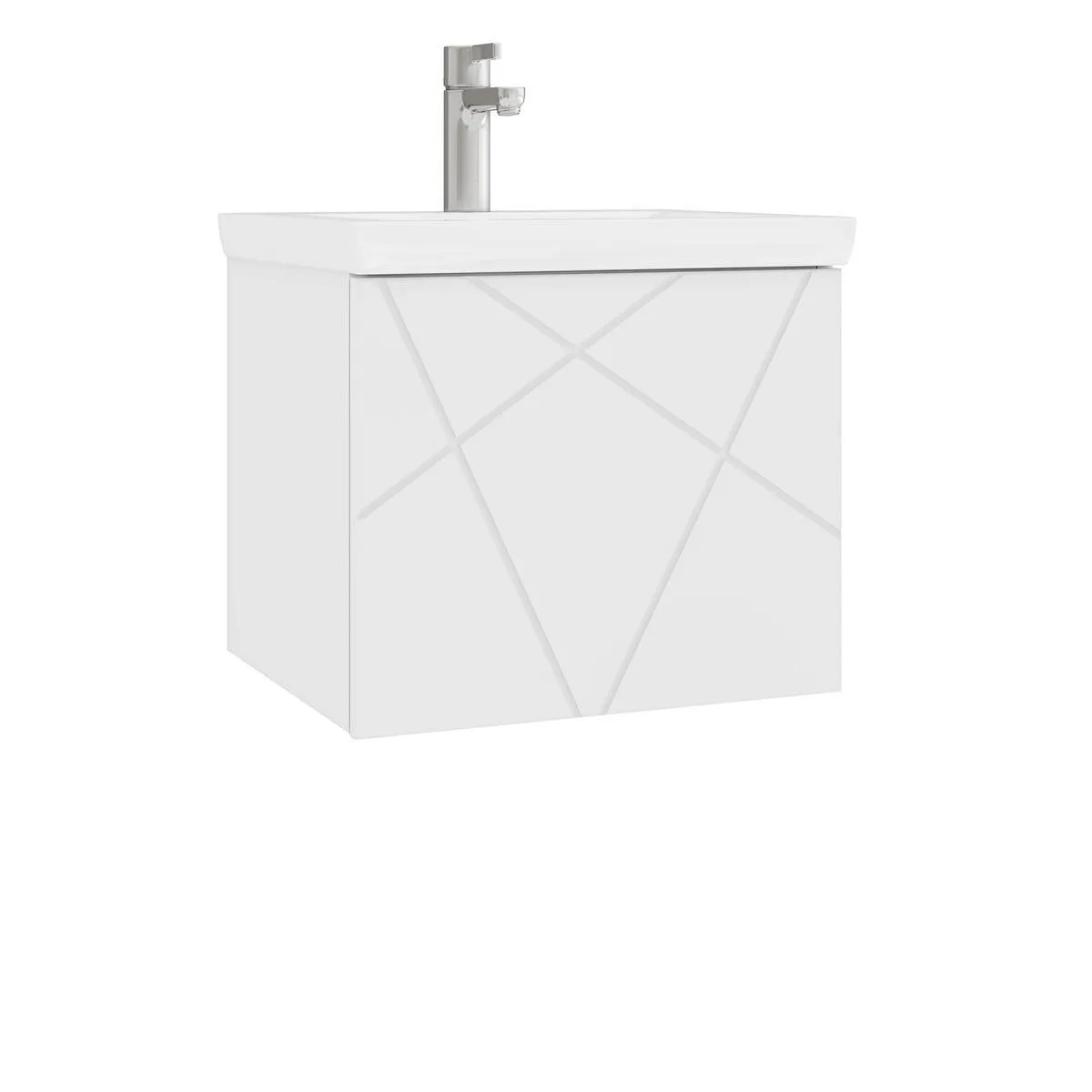 Тумба с раковиной подвесная VIGO Geometry 032, 50 см