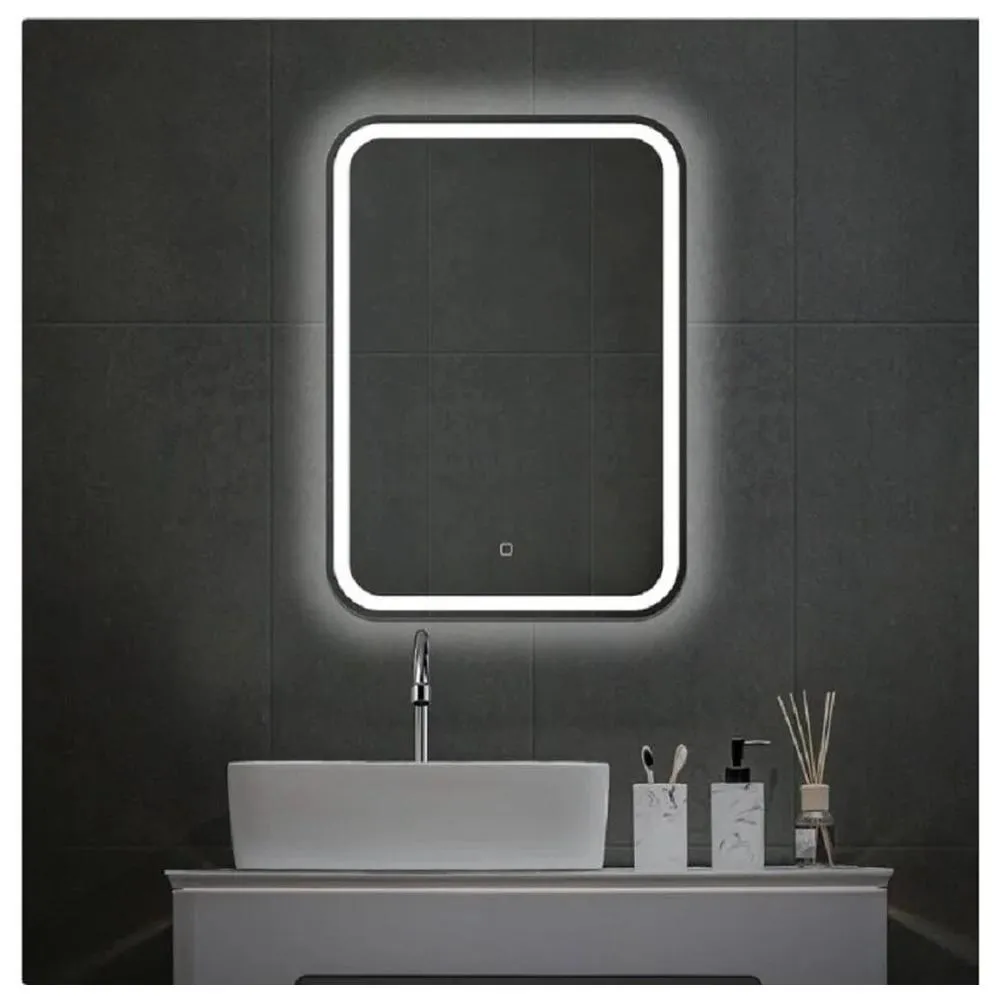 Зеркало Silver Mirrors Malta-Lite 500х700 (открытая подсветка, гор/вер.крепление,сенсорный выкл.)