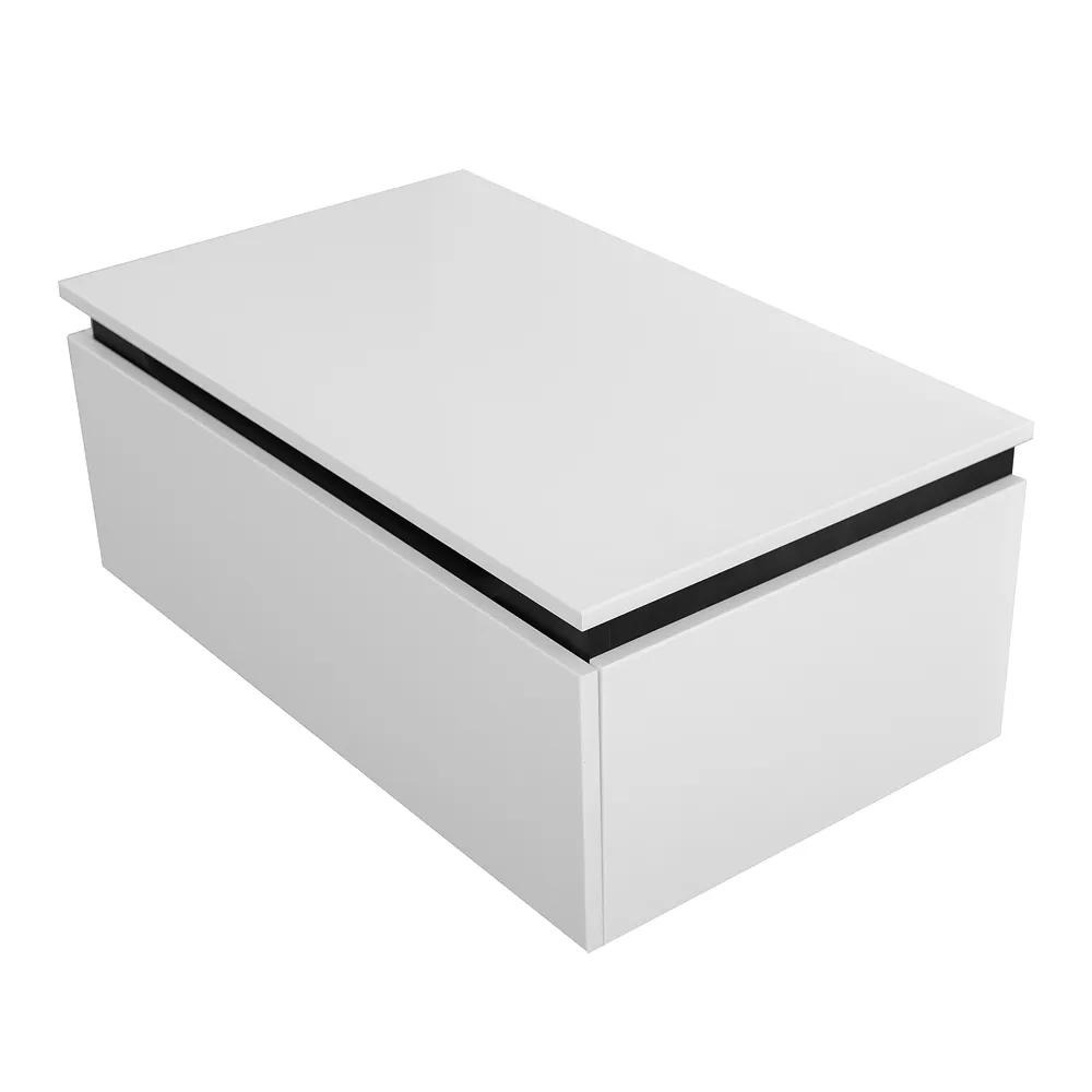 Тумба с одним выкатным ящиком Cezares Slider 766х480х315, Bianco Opaco (SLIDER-800-1C-PI-BO)