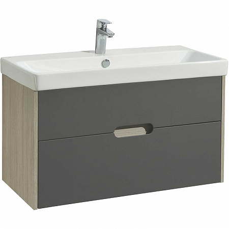 1A2544K0OLUG0 Набор Aquaton: 1A254401OLUG0 Тумба-умывальник Оливия 90 Дуб Ойстер/ 1WH501629 Раковина Адриана 90