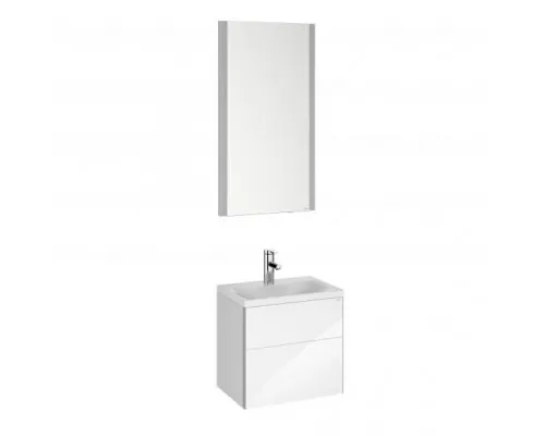 Тумба с раковиной и зеркалом Keuco Royal Reflex 39601211102 белая