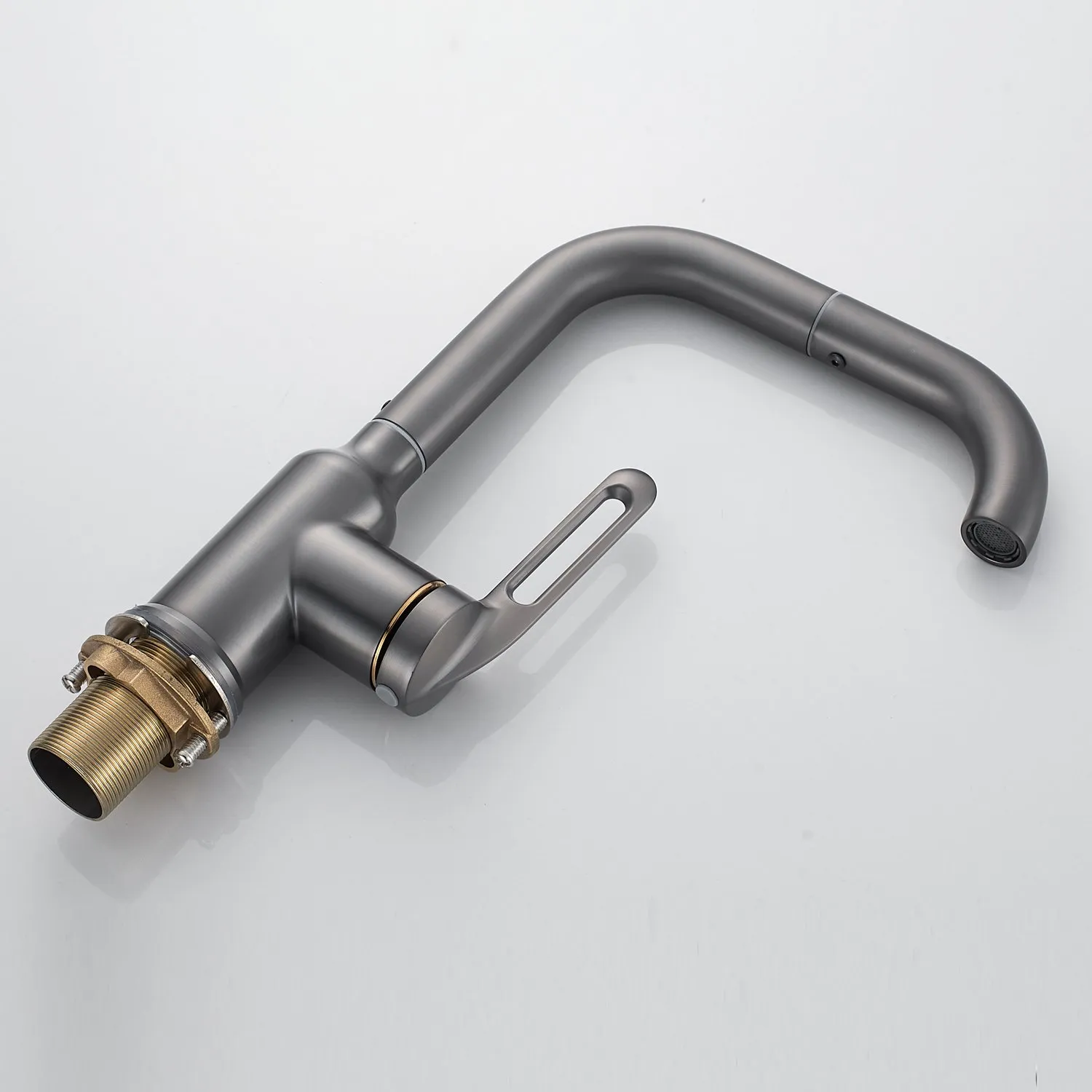 Смеситель для раковины Raffine F201T, оружейная сталь