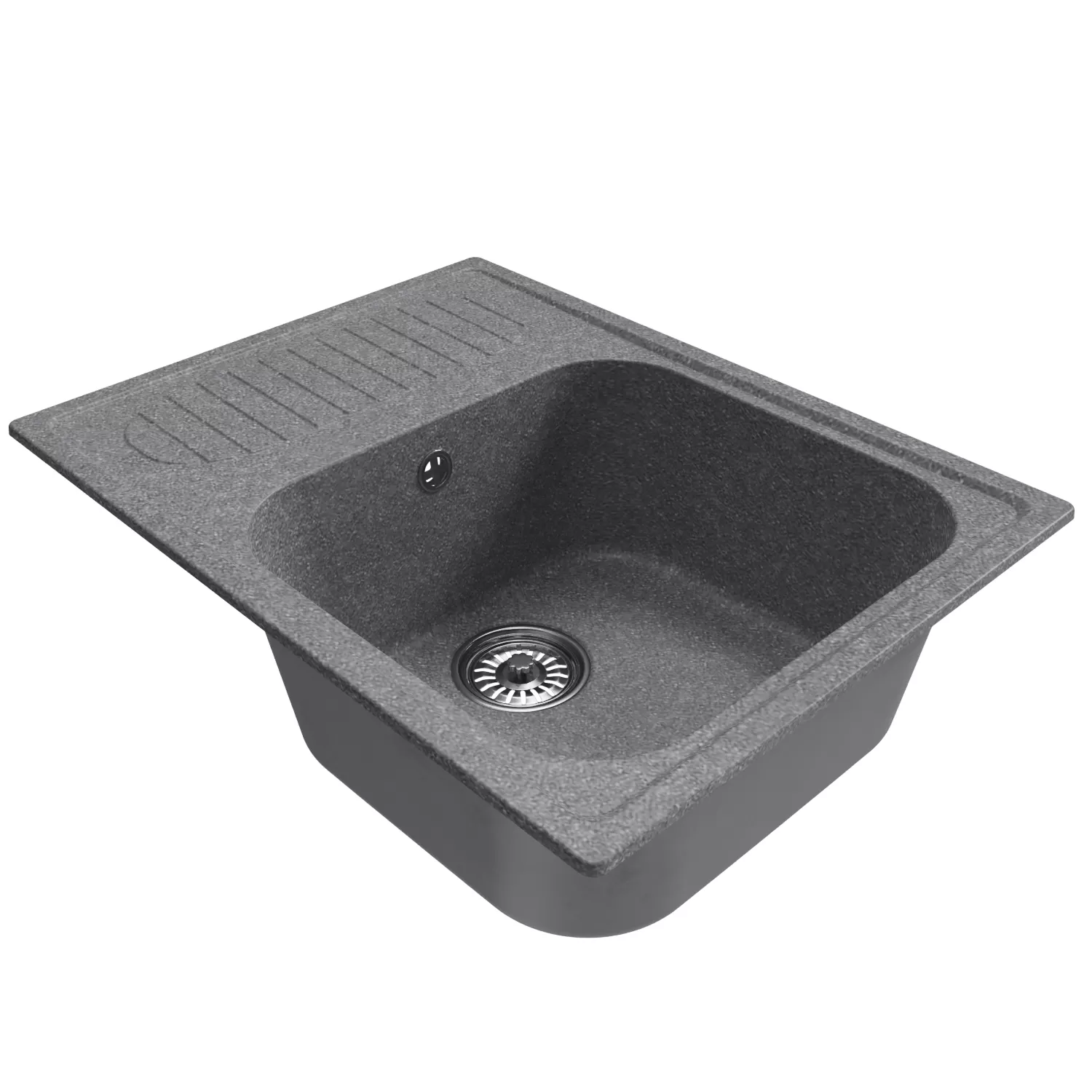 Мойка MIXLINE ML-GM18 с крылом  графит (342) 640*490*190мм NEW (551976)
