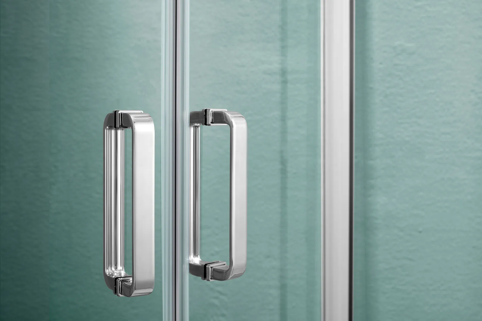 AQ NAA 2142-80 Душевой уголок AQUATEK 1/4 круга, двери раздвижные 800x800x2000, профиль хром, стекло прозрачное