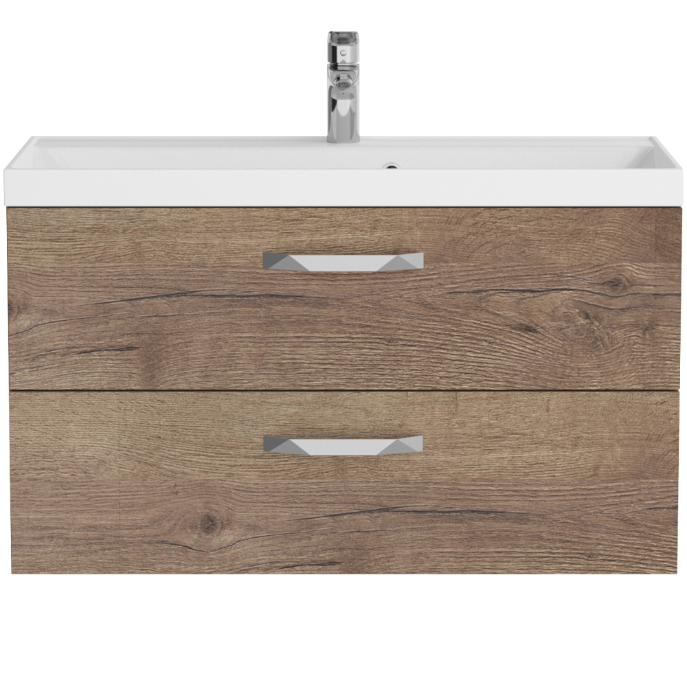 База под раковину подвесная BelBagno Aurora 896х500х445 мм, Rovere Tabacco (AURORA-900-2C-SO-RT)