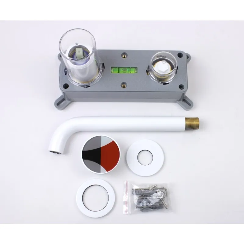 Смеситель для раковины встраиваемый Bronze de Luxe 9007W-R, белый/красный