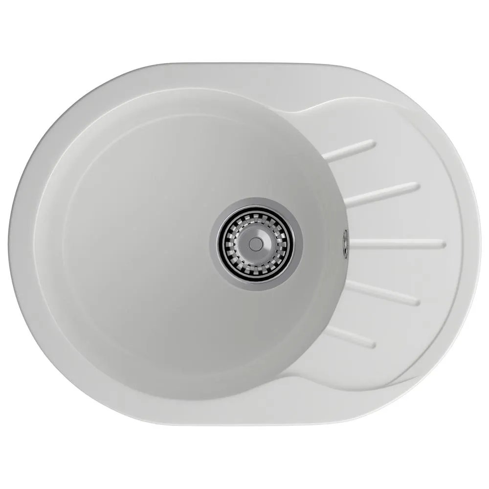 Кухонная мойка GranFest RONDO 580L, иней