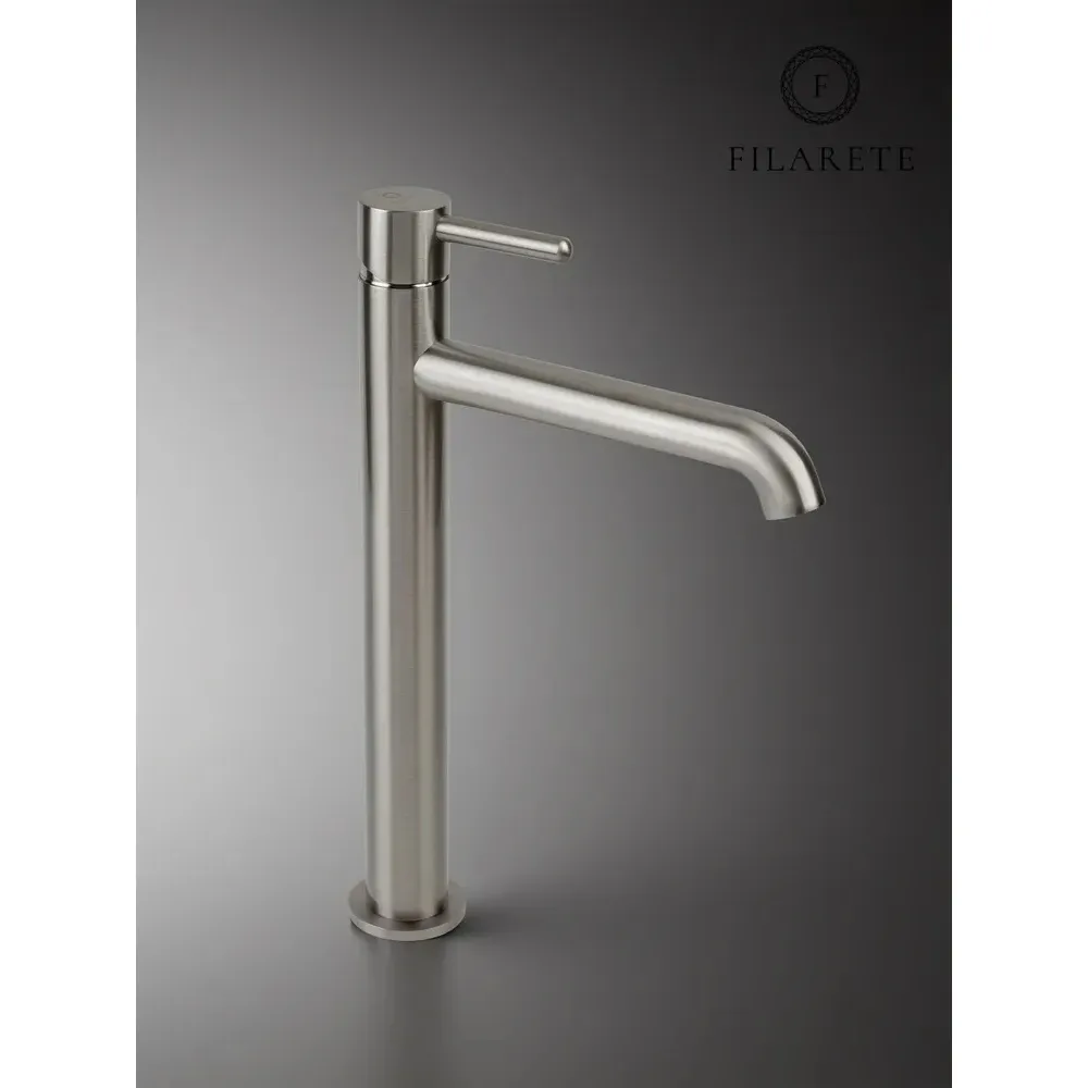 Смеситель для раковины высокий FILARETE Roun FL6020NK, никель