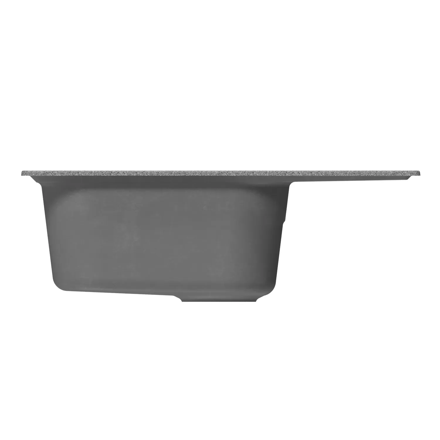 Мойка MIXLINE ML-GM18 с крылом  темно-серая (309) 640*490*190мм NEW (551971)