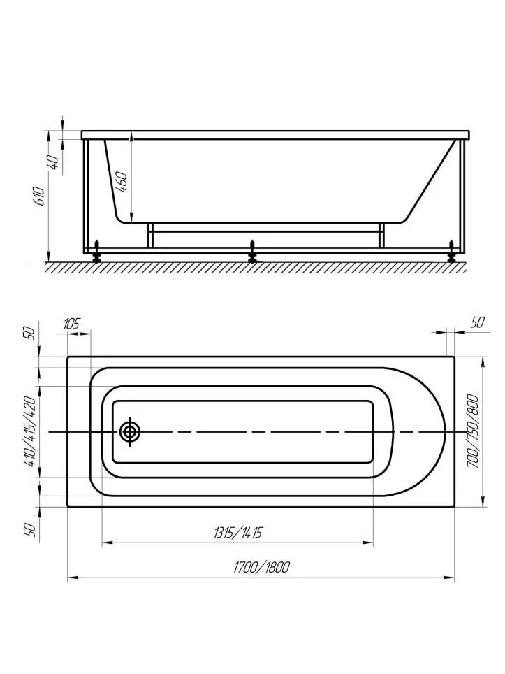 E6D367RU-00 Jacob Delafon Odeon Rive Gauche акриловая ванна 170*70 см