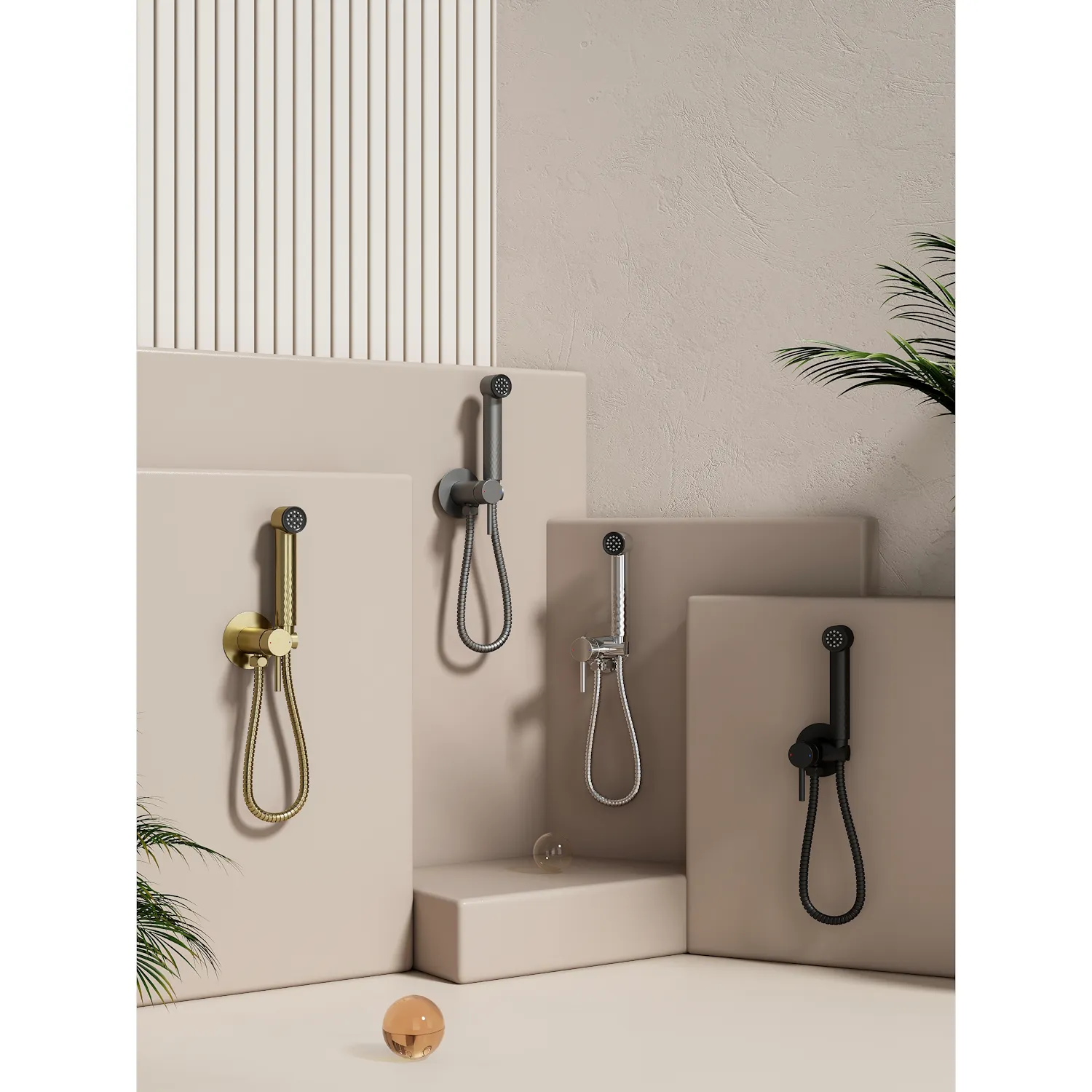 Смеситель Splenka встраиваемый с гигиеническим душем (S99.52.03)