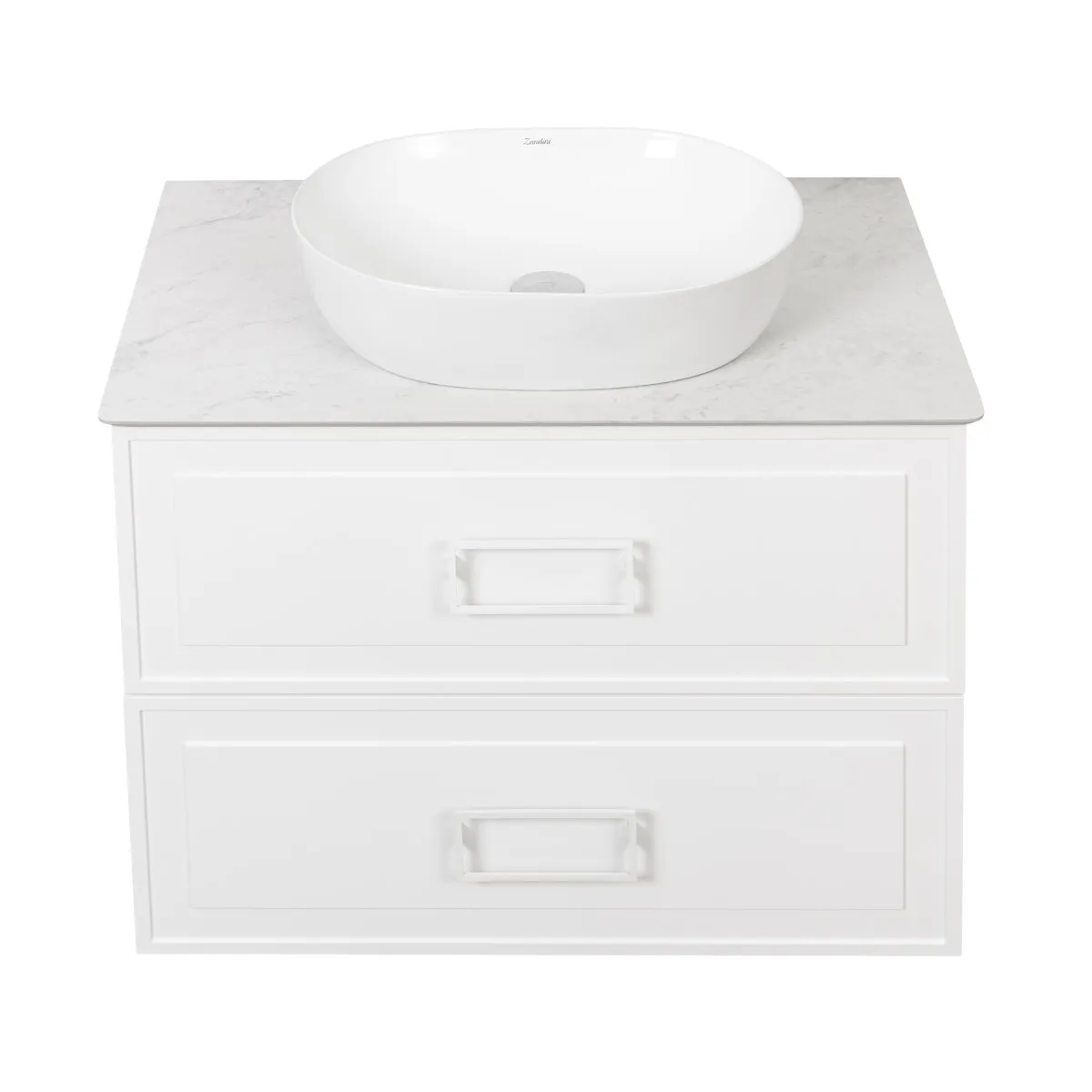 Тумба под раковину подвесная La Fenice Cubo TWIN FNC-01-CUB-B-90-2, белая