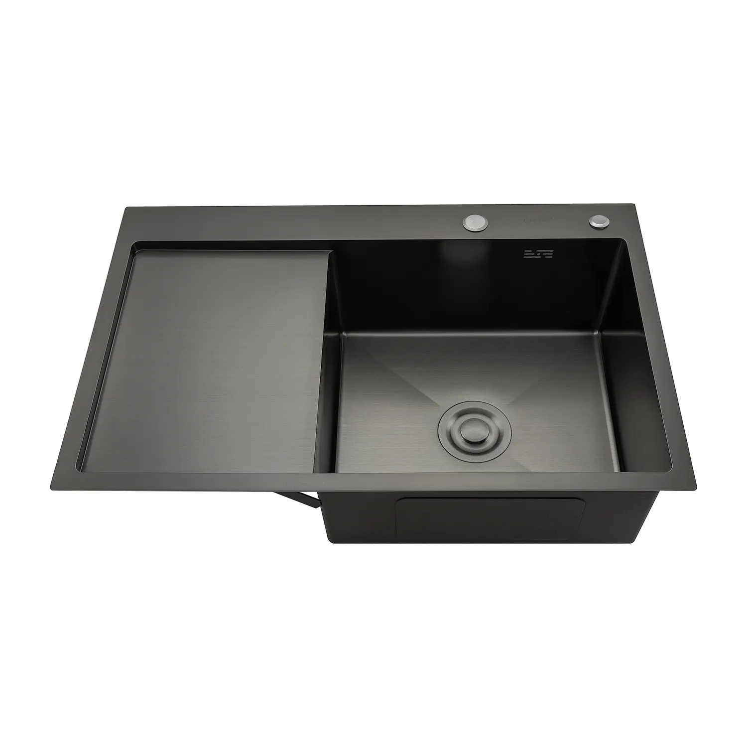 Кухонная мойка с коландером GAPPO GS7850-6R, графит