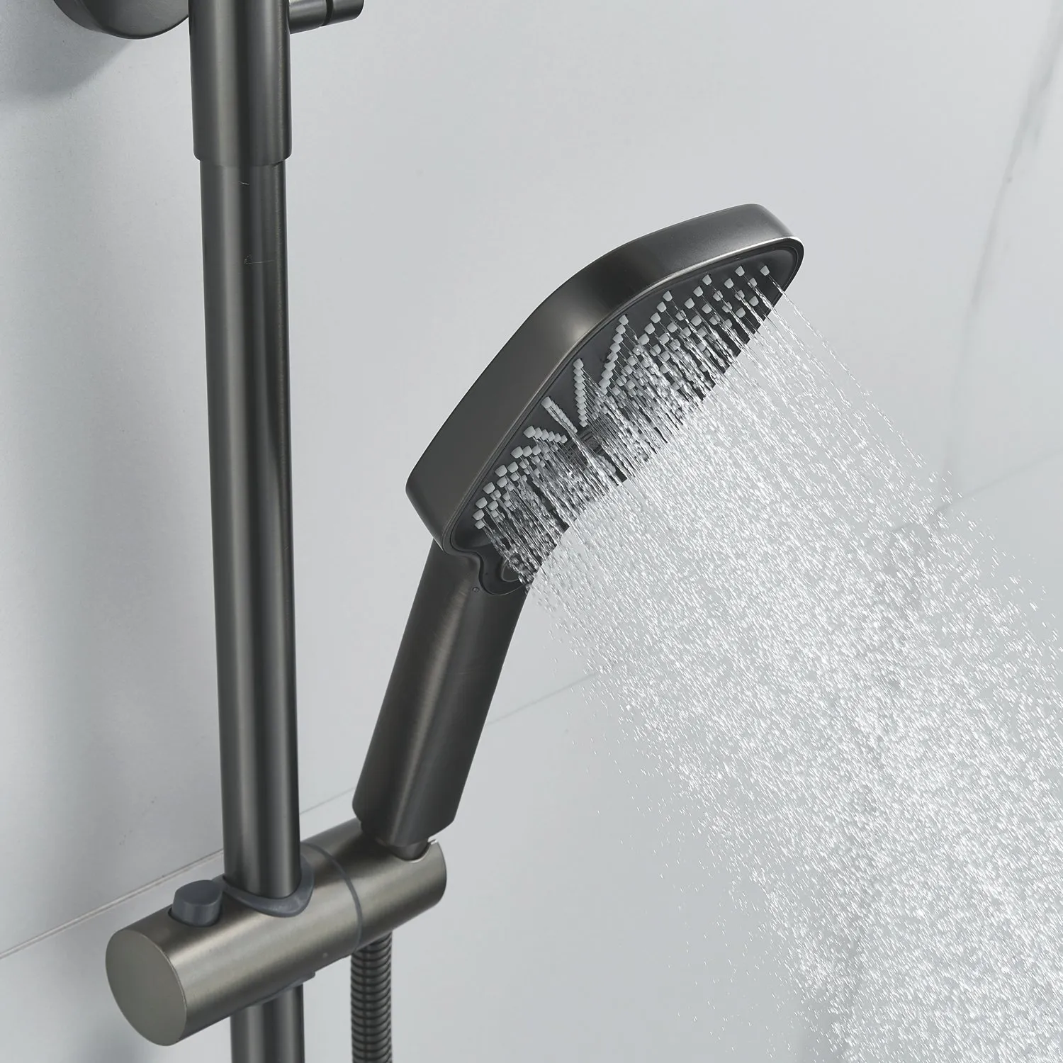 Душевая система Raffine F3685T, оружейная сталь