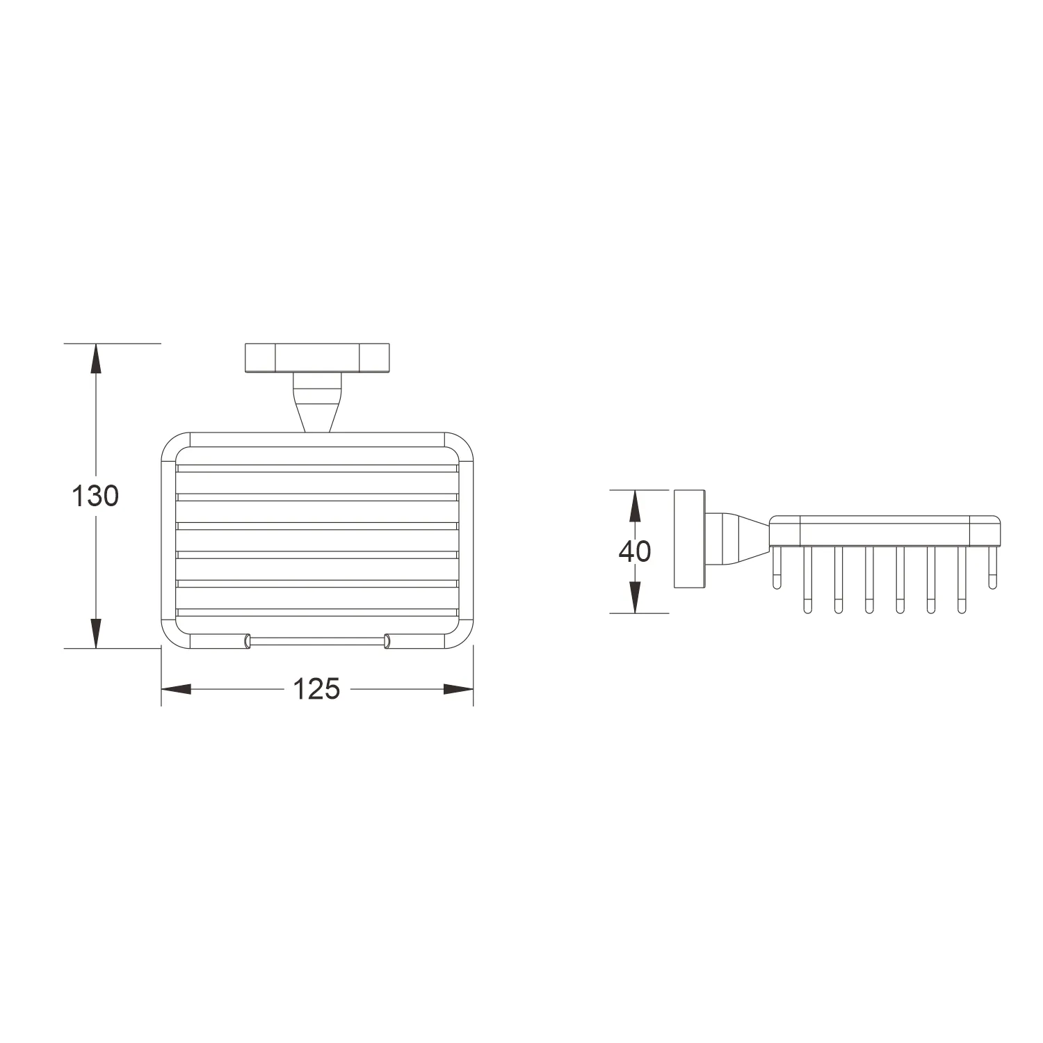 Мыльница Shevanik SG5104, хром