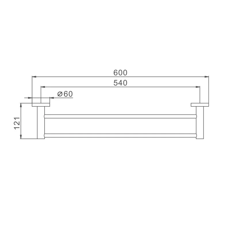 Полотенцедержатель D-Lin D252280, сталь