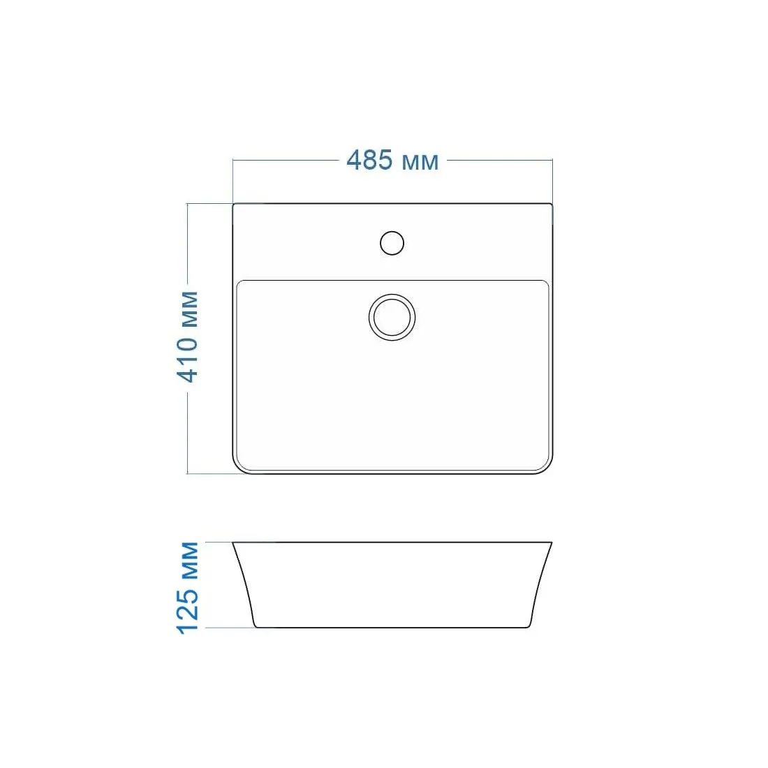 Раковина чаша Maretti SF13NS80-844, белая