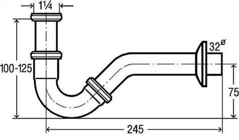 Сифон для биде VIEGA 103781