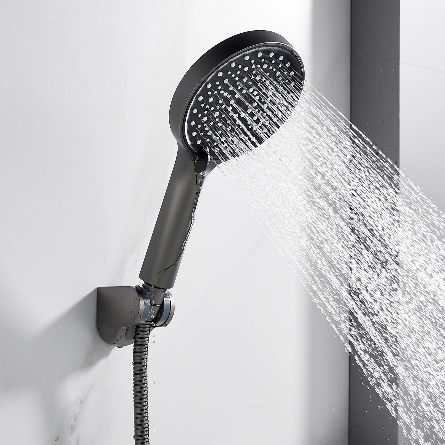 Смеситель для ванны Shevanik S4322T, оружейная сталь