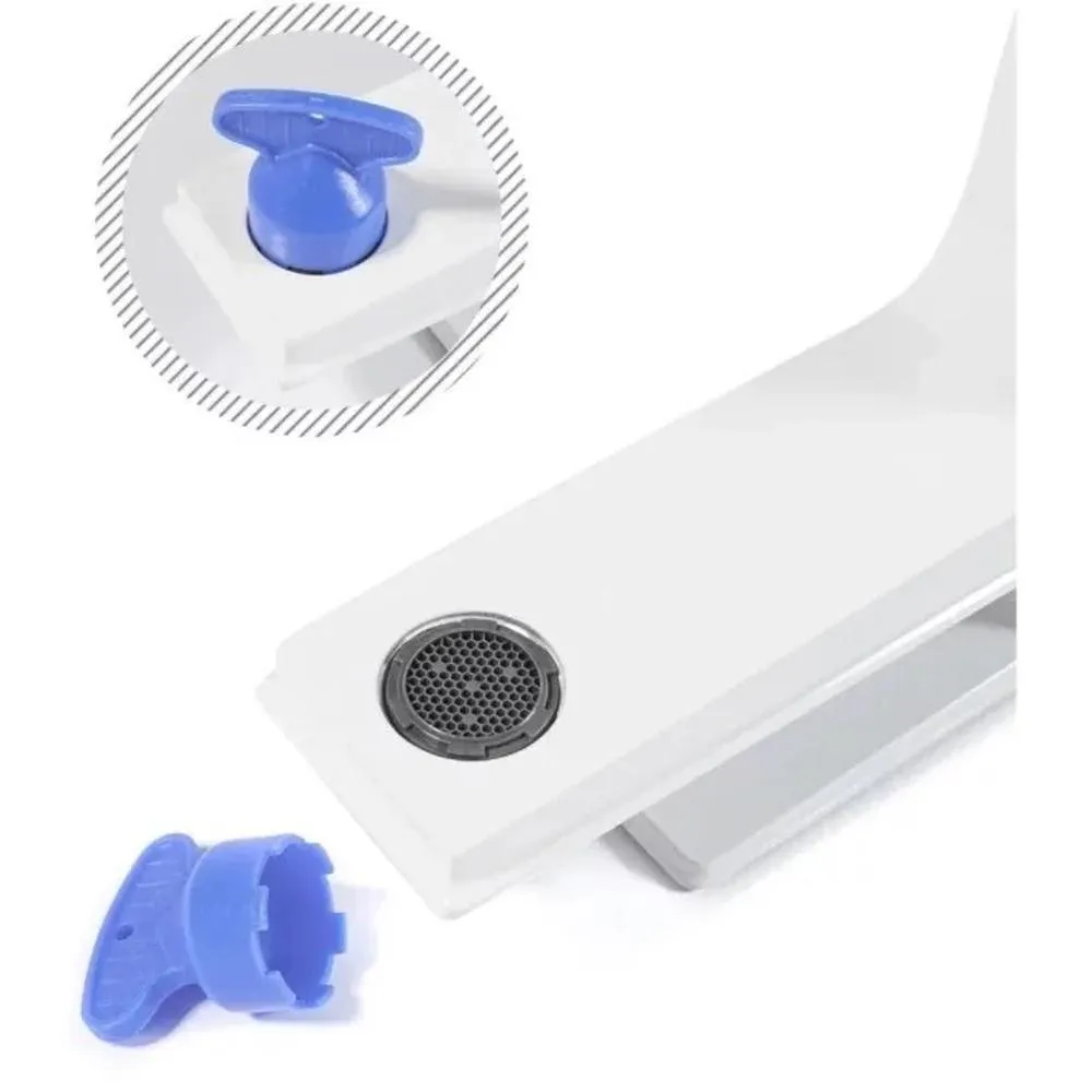 Смеситель для раковины Grocenberg GB2088WC, белый/хром