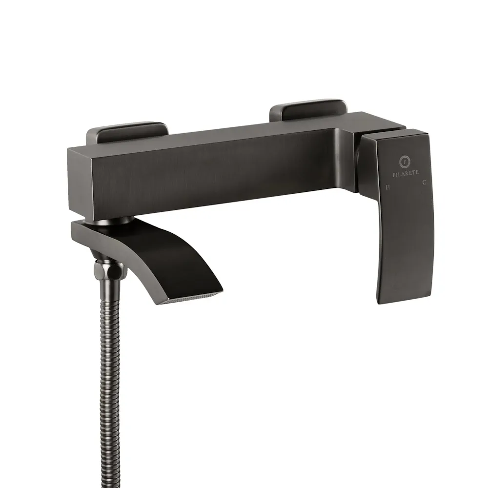 Смеситель для ванны FILARETE Waterfall FL2110BG, графит