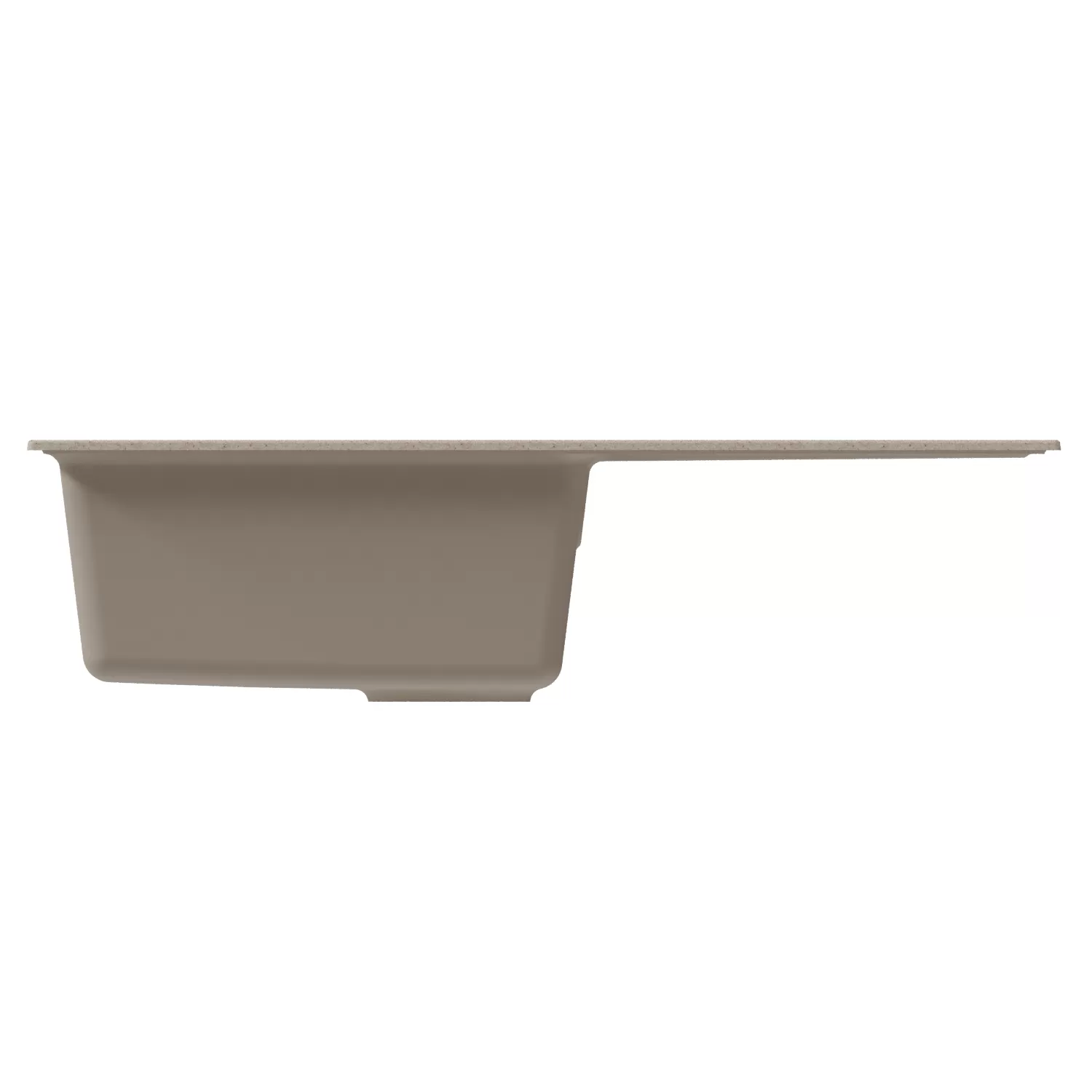 Мойка MIXLINE с крылом бежевая 480*830*190мм ML-GM20 (552003)