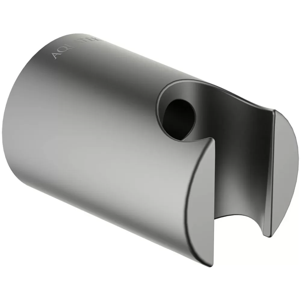 AQ2404BGM держатель ручного душа, шлиф. черный хром