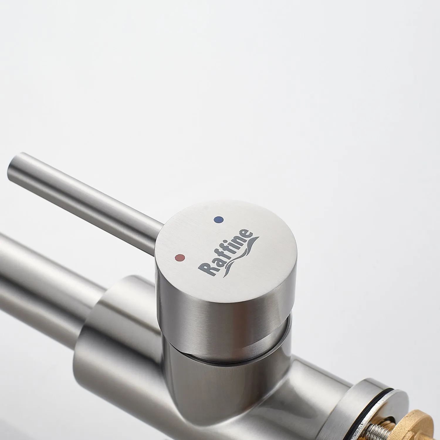 Смеситель для кухни с подключением фильтра воды Raffine F118L, сатин