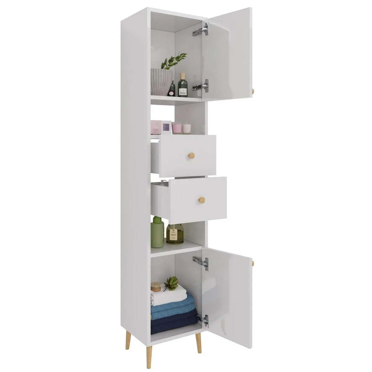 Пенал Dreja Luno 35 см, белый